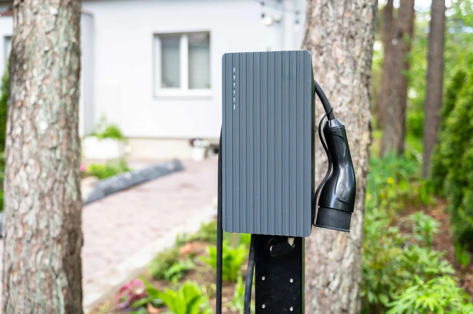 Residential EV charger professionally installed in Adelaide for convenient home vehicle charging.